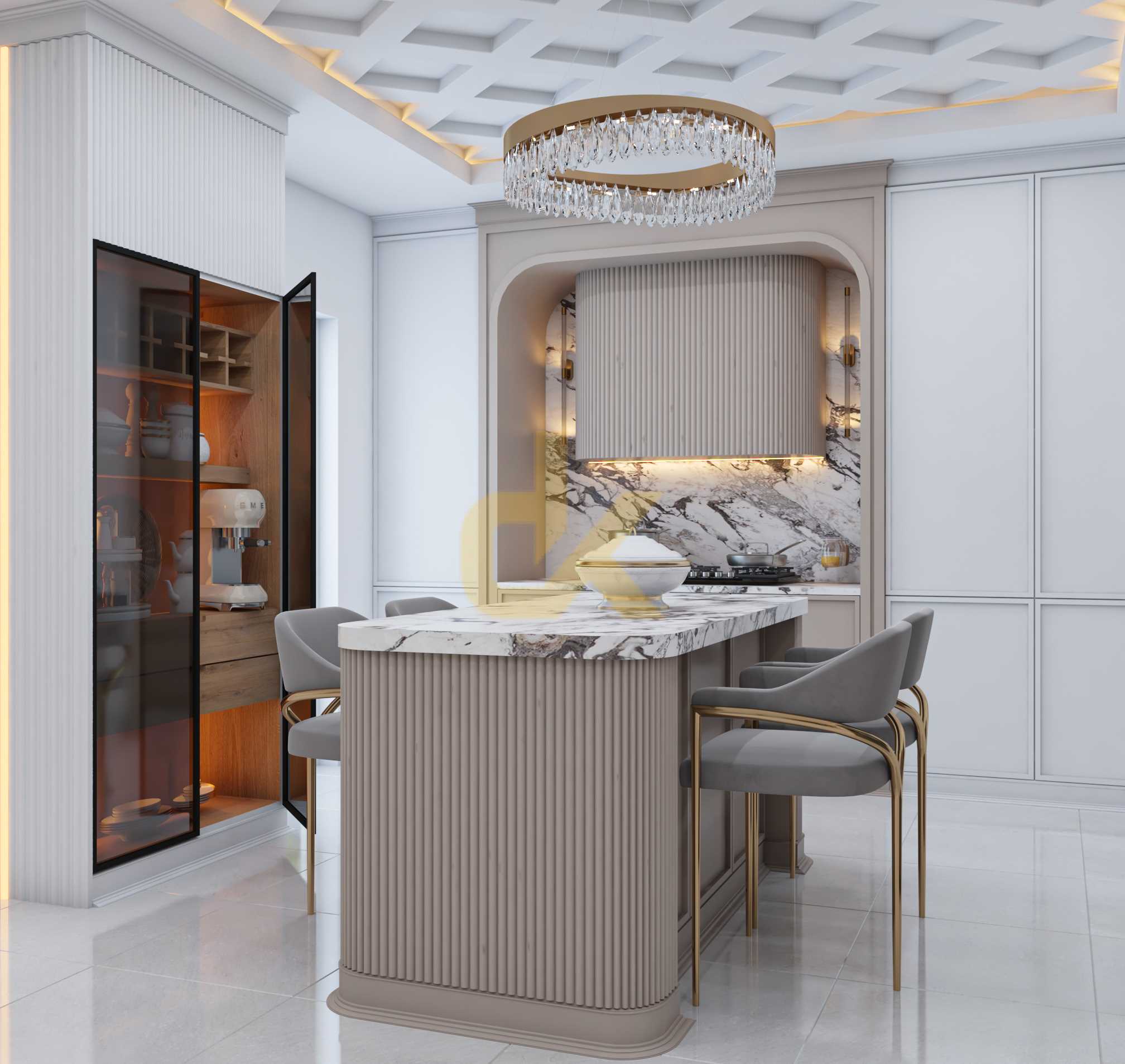 دانلود طراحی کابینت نئوکلاسیک 013