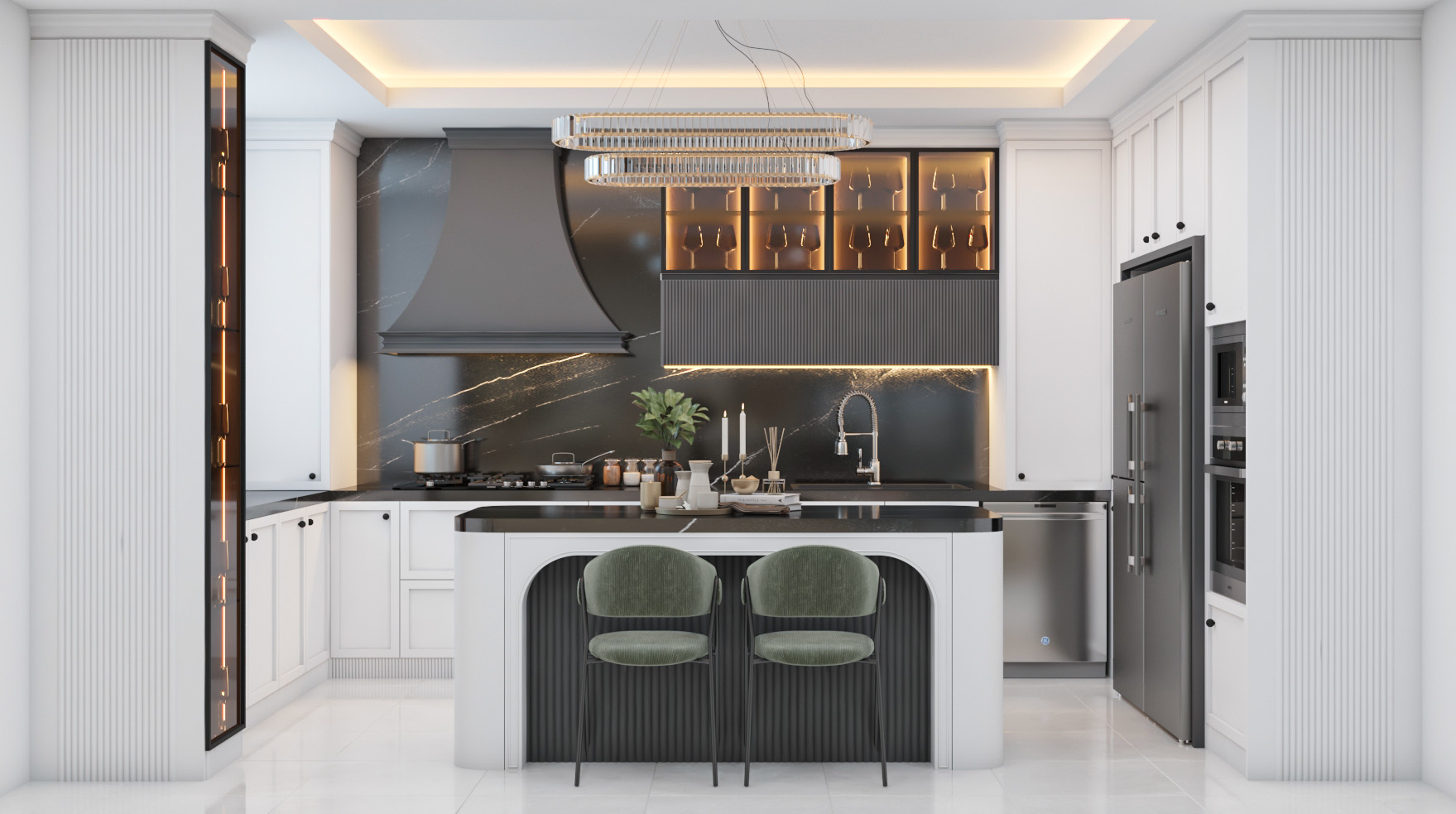 دانلود طراحی کابینت نئوکلاسیک 001