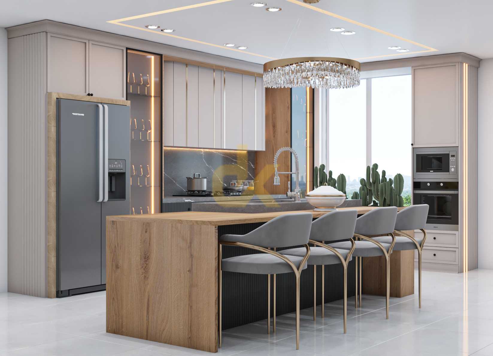 دانلود طراحی کابینت نئوکلاسیک 008